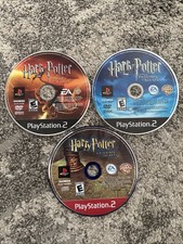 PS2 Lot 3 Games Harry Potter Goblet of Fire/Chamber Of Secrets/Azkaban Disc Only