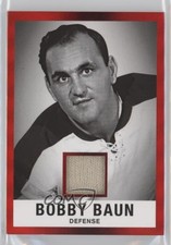 2017-18 Leaf 1960 Leaf Originals Memorabilia Red 4/7 Bob Baun Bobby Baun #03 f0v