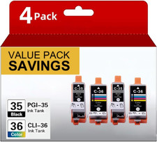 PGI 35 CLI 36 Ink Cartridges Compatible for Canon PIXMA TR150 IP110 Mini260