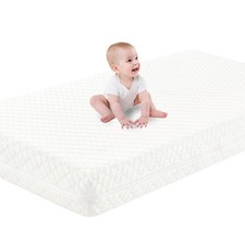 Crib Mattress, Dual-Sided Breathable Baby and Memory Foam Mattress with Remov...