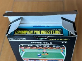 SEGA SG-1000 SC-3000 Champion Pro Wrestling Rare Blue Cartridge CIB Tested