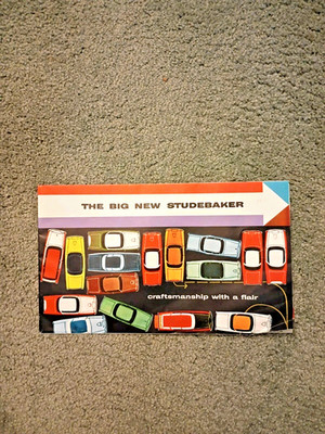 The Big New Studebaker for 1956 Sales Brochure fold out in color all models VTG