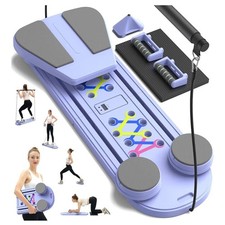 Pilates Board,Foldable Pilates Reformer Sets with Timer  Accessories New