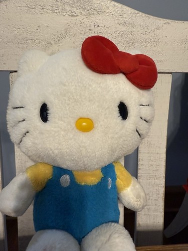 Sanrio Hello Kitty Plush Blue Yellow Classic Mattel 2020 Stuffed Animal 10in - Picture 3 of 10