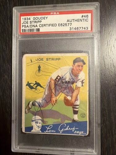 1934 Joe Stripp #46