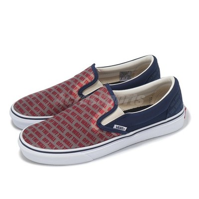 Vans V98CF N. CLR Slip On White Navy Red Men Casual Loafers Shoes 6366980002