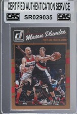CAS Certified 2016-17 Panini Donruss Mason Plumlee #134 Sealed Auto 3c7