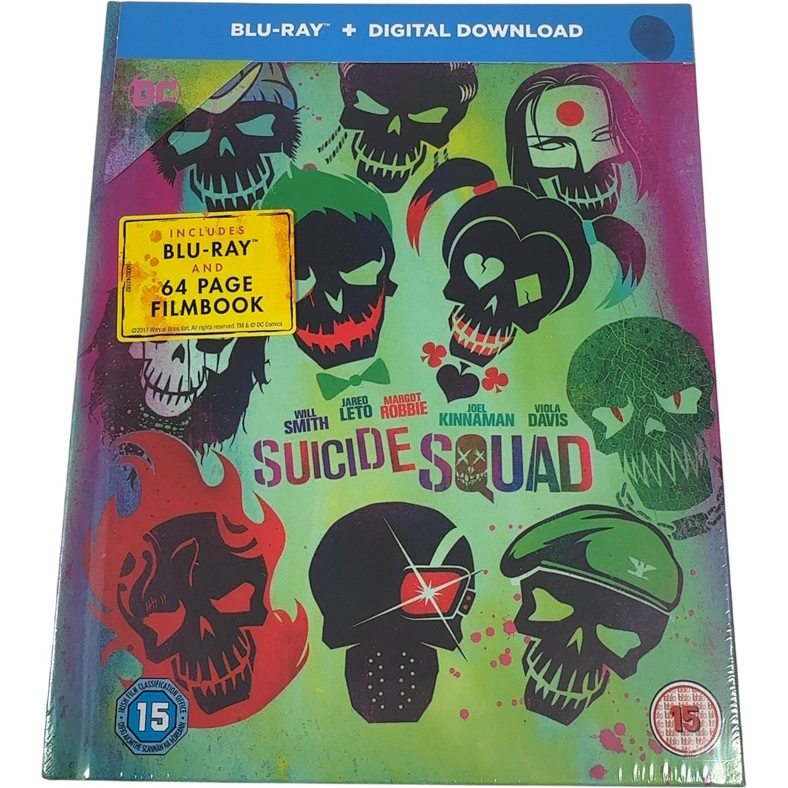 Suicide Squad Blu Ray Filmbook DC Comics New Sealed With Protector Case