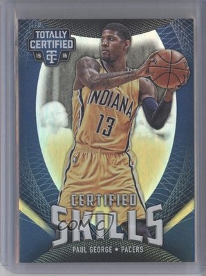 2015-16 Panini Totally Certified Skills Mirror 2/25 Paul George #15 7y2