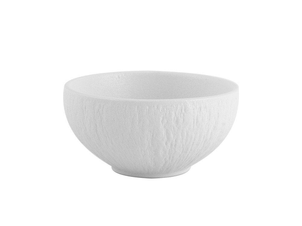 H&H 6 White Relief Decorated Porcelain Skin Cups 11 Cm