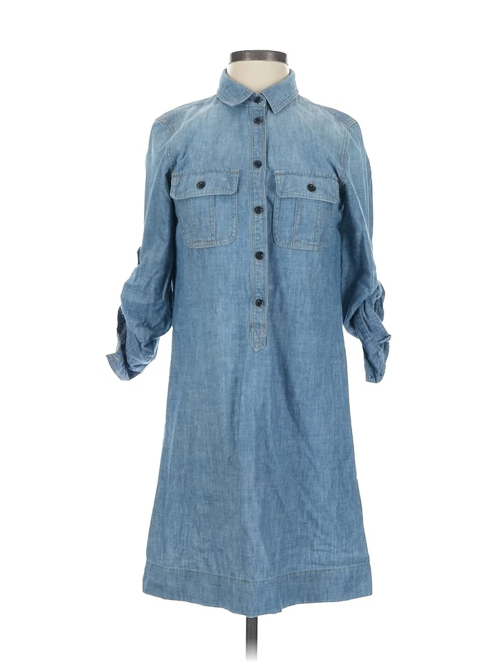 Vestido informal azul para mujer J.Crew 2