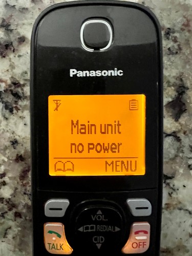 Panasonic KX-TGDA52 Black Cordless Handset w/ Charging Station Tested & Working - Picture 2 of 5