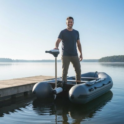 Elektrischer Bootsantrieb elektrisch elektrischer Außenbordmotor Propeller
