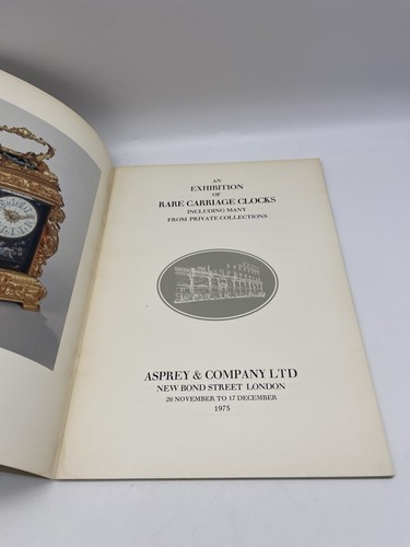 Exhibition Of Rare Carriage Clocks Catalogue Asprey & Company 1975 - Picture 3 of 5