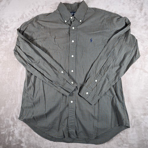Polo Ralph Lauren Herren Hemd Classic Fit Kariert Kariert Button Down Braun L