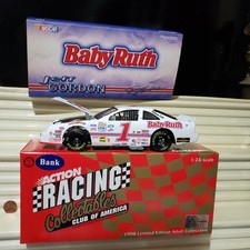 RCCA 1/24 1 JEFF GORDON BABY RUTH 1992 Ford Thunderbird CW BANK New Boxed 5,000