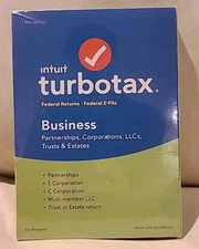 Intuit TurboTax Business Federal Tax Software For 2018 - Partnerships LLCs Corpo