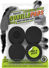 Slipstick Gorillapads CB149 Non-Slip Furniture Pads/Rubber Grippers Set of 8 S