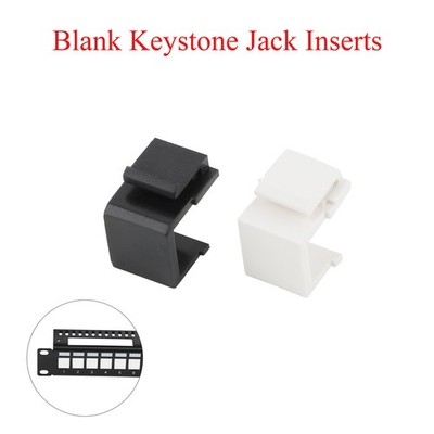 20/50PCS Blank Keystone Jack Inserts For Keystone Wall Plate And Patch Panel