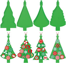 24 Set Foam Christmas Tree Craft Kits Candy Theme DIY Christmas Ornament Make Yo