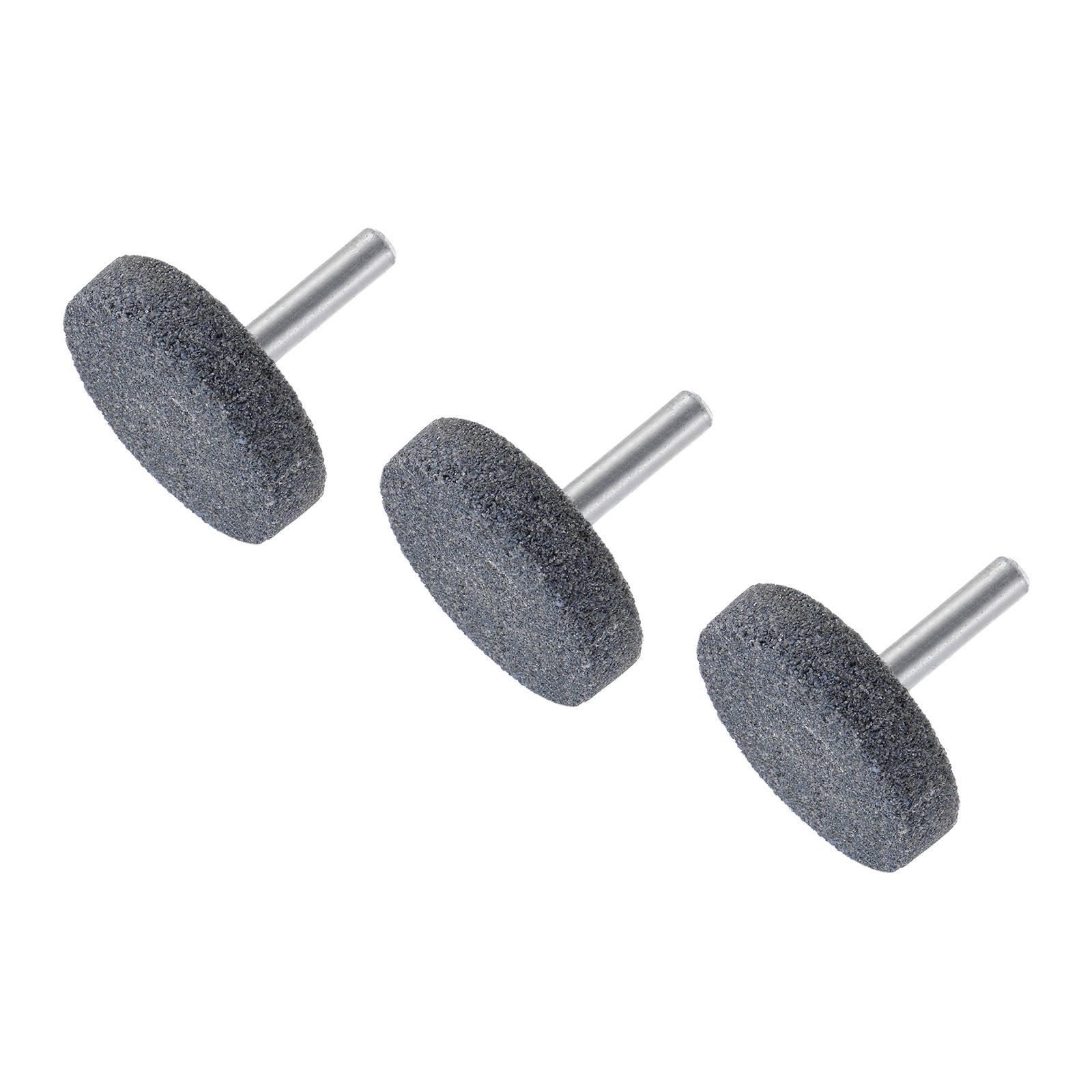 3pcs Mounted Grinding Stone 1/4" Shank 1.5 inch Dia Corundum Grinding Wheel