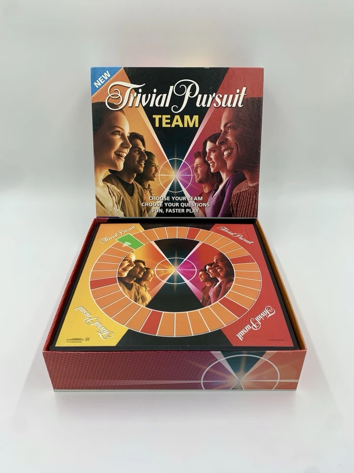 Trivial Pursuit Team Edition Adult Board Game Hasbro Fun Faster Game Play - Image 4 of 4