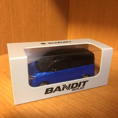 Suzuki Solio Bandit Pullback Car für Minicar Speedy Blue Metallic x Black