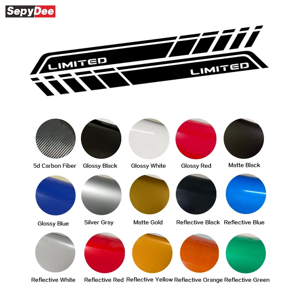 Calcomanía de rayas laterales de puerta de coche para Toyota Tacoma 2016-2023 edición limitada Foto 2 de 4