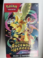 Pokemon TCG Mega Evolution Ascended Heroes Booster Bundle 6 Packs Factory Sealed