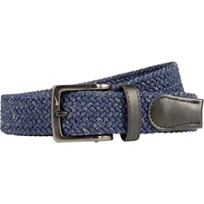 New Nike Golf Heathered Stretch Woven Belt Navy/Khaki M (36/38)