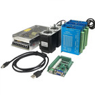 3Axis Nema23 Stepper Motor 428oz.in &Drive&Power Supply Mach3 Controller Cnc Kit