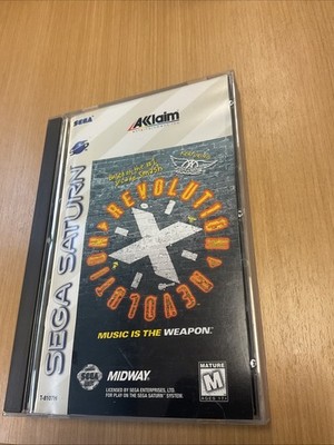 Revolution X Sega Saturn Complete CIB Nice Disc