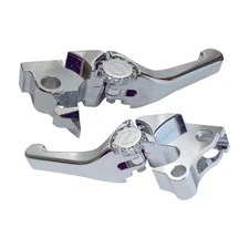 Powerstands Racing Chrome Anthem Shorty Lever Set - 12-01655-20