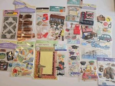 Lot Of Stickers Scrapbooking Travel Party Vacation Puffy 3D Dimensional BBQ Trip