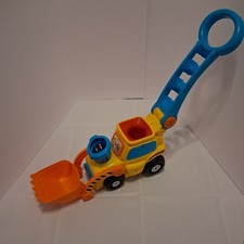 VTech Pop-A-Balls Push and Pop Bulldozer Lights Sounds Songs no balls