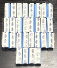 Lot of 28 Genuine 3” Kingsley Foil Rolls Light Blue Color