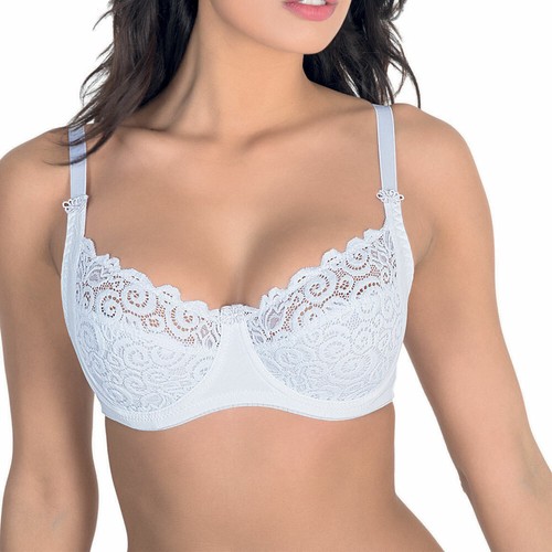 Sujetador basico sexy con encajes para mujer copa C ARIS Mod.valentina - Imagen 2 de 7