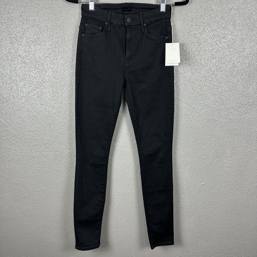 NWT Mother Denim High Waisted Looker Jeans in Not Guilty Women’s Size 25 Black - Picture 1 of 17