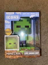 Minecraft ICONS Zombie Night Light Lamp 3D Character Figure Paladone 004 NEW 