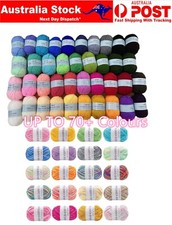 100g Knitting Yarn 8Ply Super Soft Acrylic Wool Multi Colour Craft Polyester