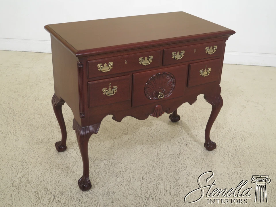 L47541EC: BIGGS Ball & Claw Chippendale Caoba Lowboy Foto 4 de 4