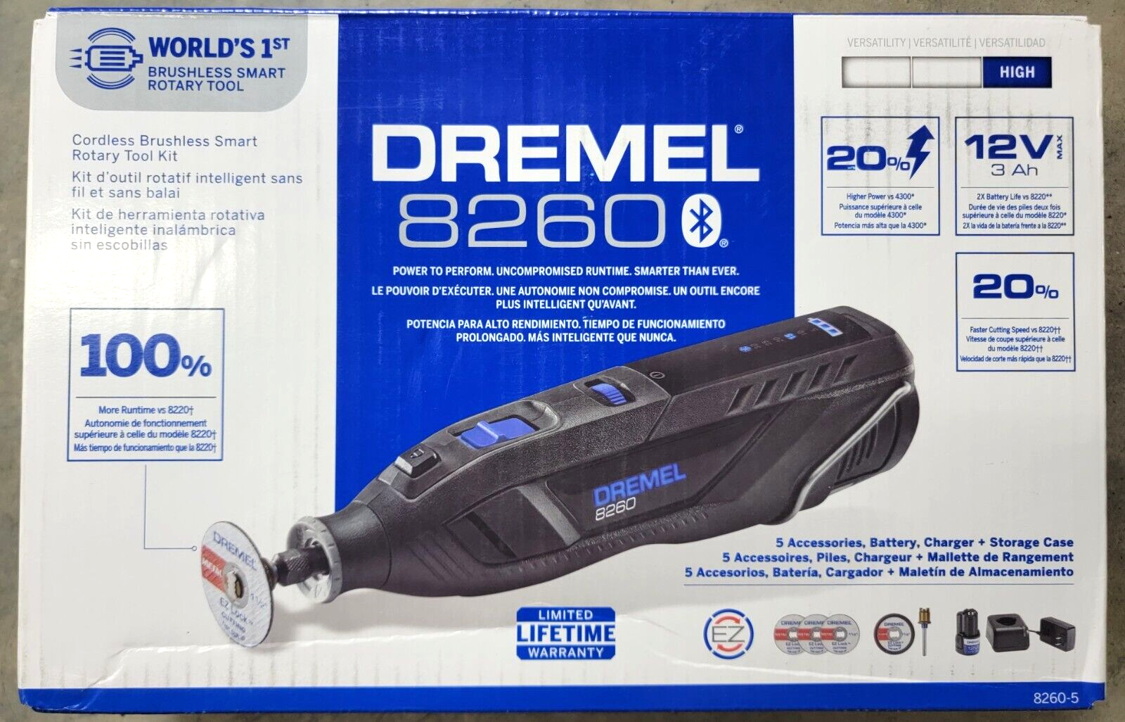 DREMEL 8260 Cordless Brushless Smart Rotary Tool Kit Bluetooth New Sealed, dremel 8260 - Vimarsana News