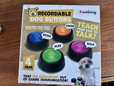 Image of Recordable Dog Buttons 4 Pack Brand New