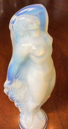 Sabino France Opalescent Glass Nude Female Woman Maiden 7 in SIGNED - Bild 2 von 3
