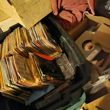 Random Lot 50 45rpm Records From Estate collection of over 100,000 50's to 90's