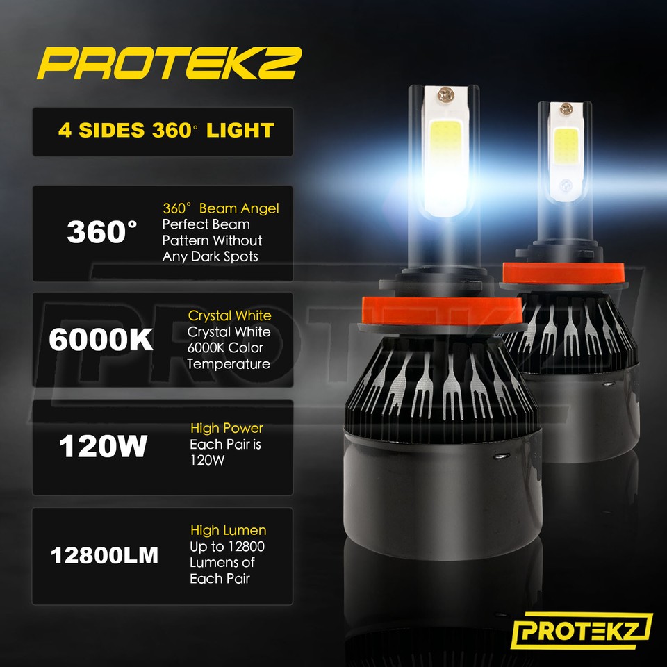 Protekz LED HID Headlight kit 9006 Bulbs for 19901996 Oldsmobile