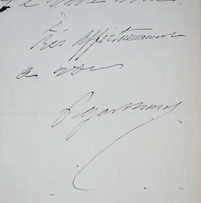 Pedro Gailhard thanks Jules Huret for his article