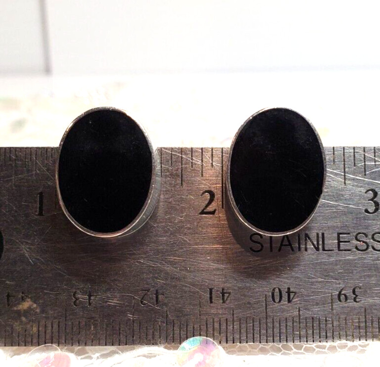 All Solid 925 Sterling Silver Lightweight Black S… - image 2