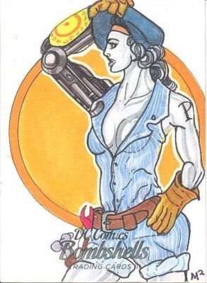Cryptozoic DC Comics Bombshells Series 3 Michael Munshaw Sketch card Of Platinum