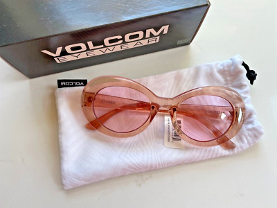 Volcom Stoned Blush Pink Oval Sunglasses Barbiecore New in Box